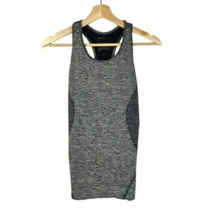 Zella Gray Fitted Racerback Athletic Tank Top M
